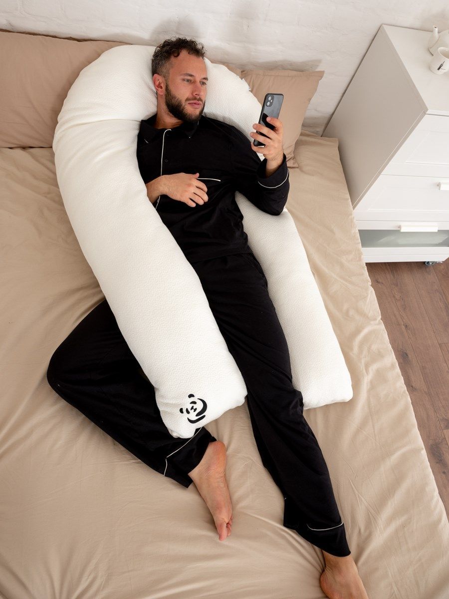 снимок Подушка для кормления PandaHug Soft 340х35 + ПОДАРОК! Аромароллер Magic of mind от магазина BIO-TEXTILES ОПТ