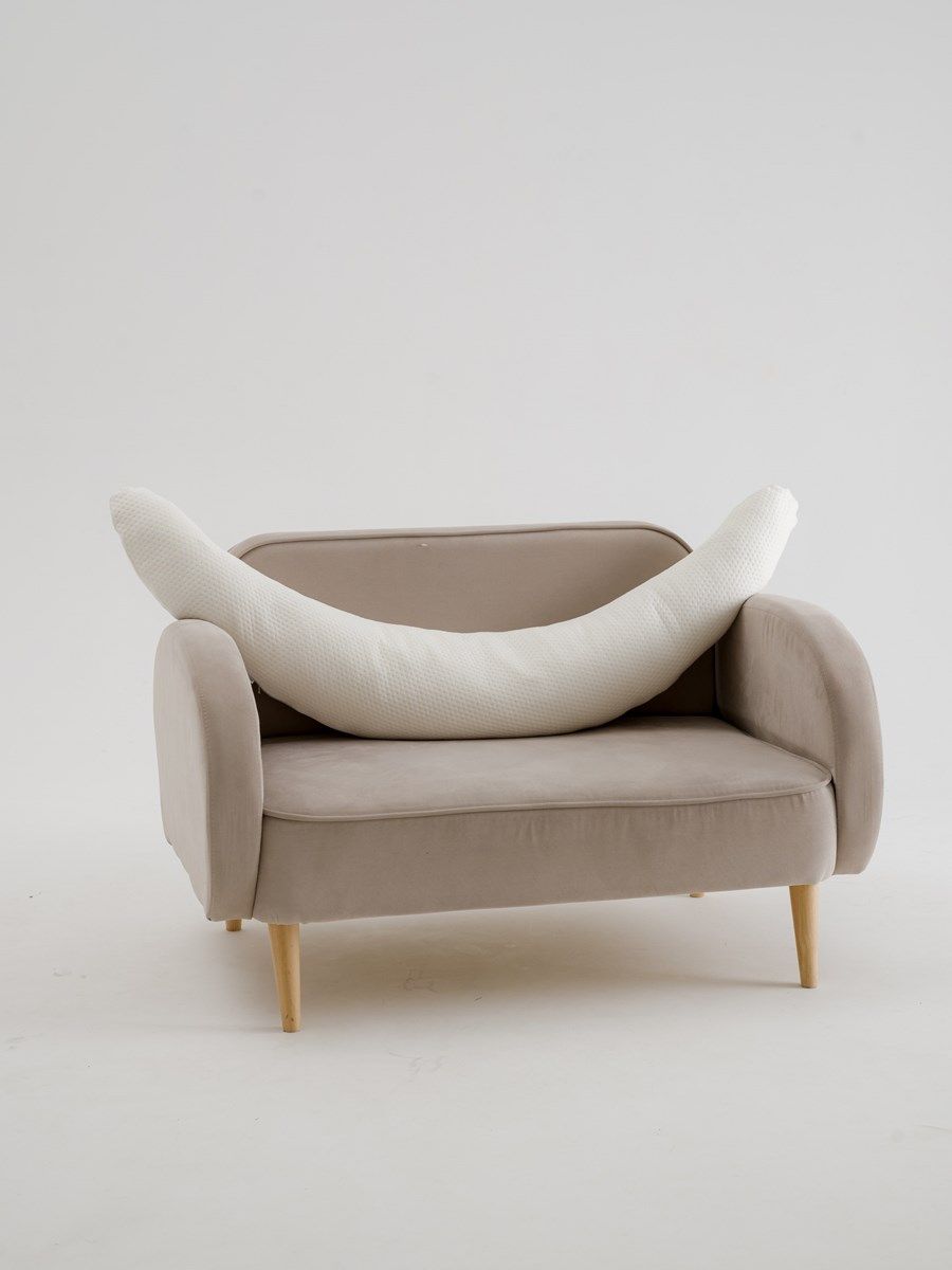 снимок Подушка для беременных в форме банана (бумеранга) 3 в 1 PandaHug 170х30 см, с завязками от магазина BIO-TEXTILES ОПТ