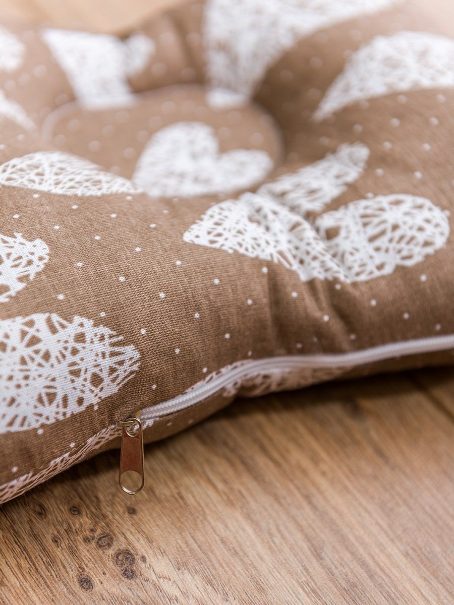 снимок Подушка малютка "Вязаные сердечки" от магазина BIO-TEXTILES ОПТ